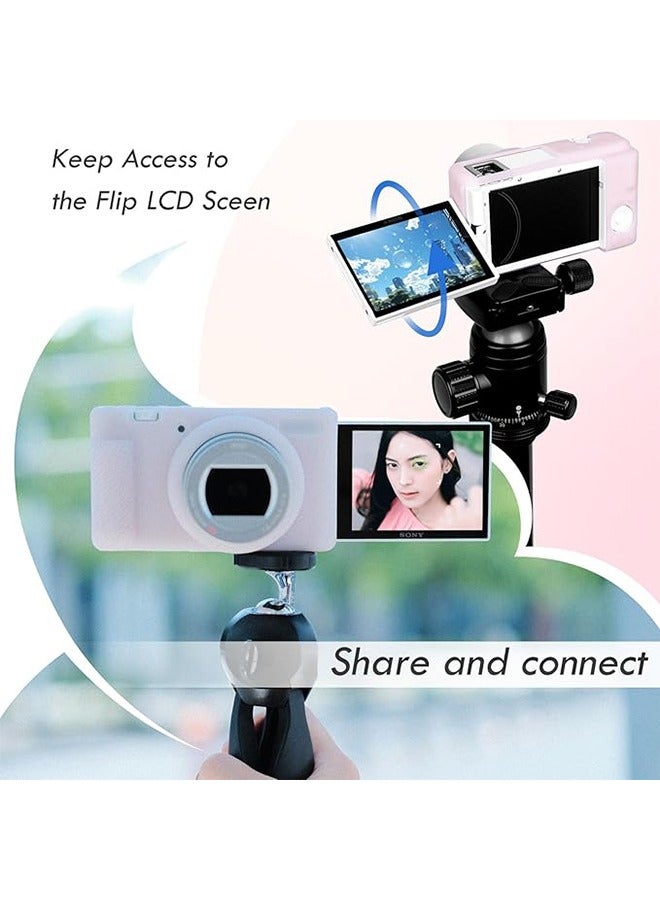Unewshi Lightweight Soft Silicone Case for Sony ZV-1F, ZV-1M2 and ZV-1 Mark II Vlog Cameras, Durable Protection and Stylish Design  - Image 5