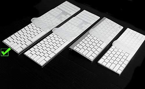 OJOS Ultra Thin TPU Keyboard Cover Skin for Apple iMac Keyboard Numeric Keypad Wired USB A1243 (NOT FIT Magic Keyboard) Full Size Numeric Keypad Protector (Transparent Clear) - Image 2