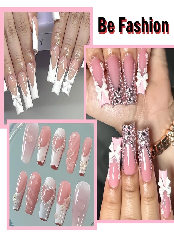 Lifextol 500pc Nail Charms for Women Nail Gems Rhinestones for Nails Decoration-A - Image 4