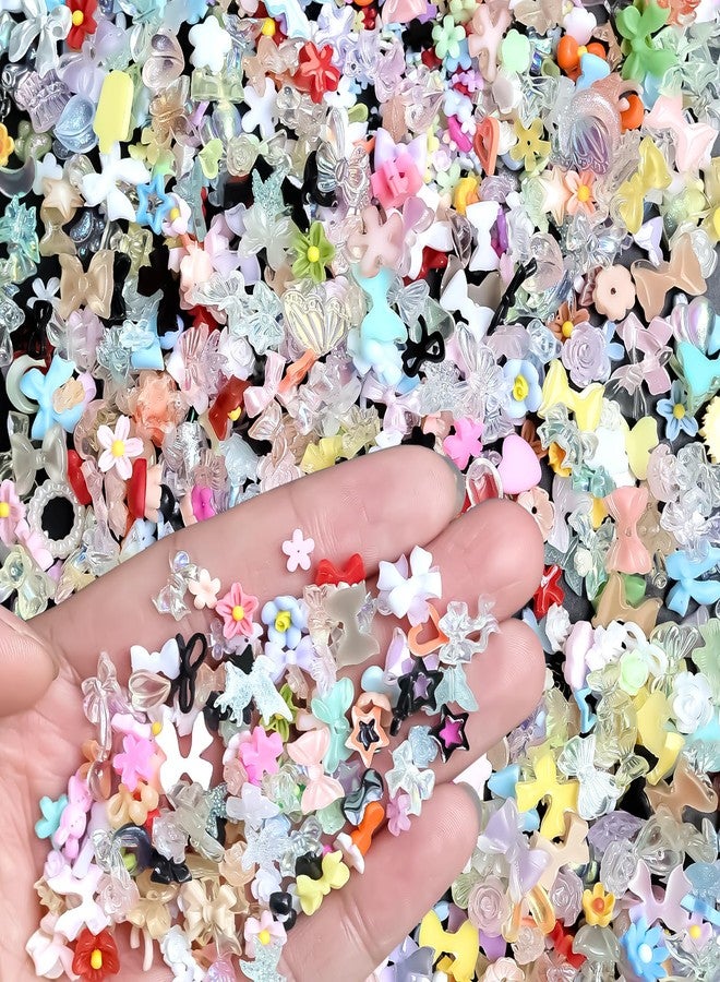 Lifextol 500pc Nail Charms for Women Nail Gems Rhinestones for Nails Decoration-A - Image 2