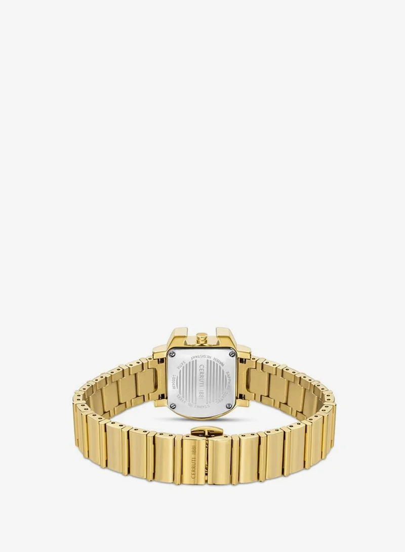 CERRUTI 1881  Cavallina Analog White Mop Watch For Women Sapphire Coated Curve Glass And Stainless Steel Bracelet 29mm Water Resistant 3 ATM - CIWLG0043901 for Women | Best Price UAE