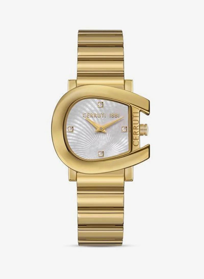 Cavallina Analog White Mop Watch For Women Sapphire Coated Curve Glass And Stainless Steel Bracelet 29mm Water Resistant 3 ATM - CIWLG0043901