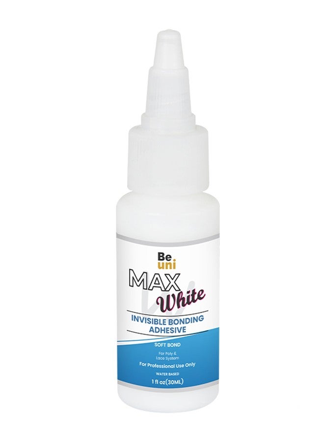 beuni Max White Wig Adhesive for Strong Hold of Wigs Water Based Skin Safe Hair Wig Glue Long Lasting Hold Up to 18 to 25 Days for Lace and Poly Units 1 Oz (Max White) - Image 1