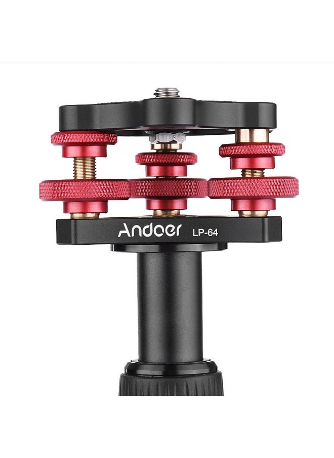 ANDOER - Andoer LP-64 Tripod Leveling Base Tri-wheel Precision Leveler with Bubble Level 3/8 - Image 1