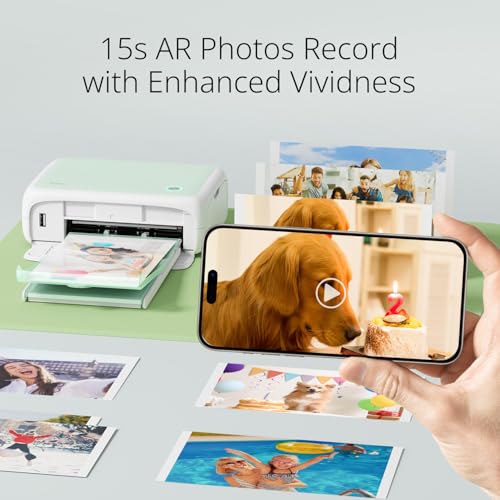 YOTON Photo Printer, Picture Printer with 54 Sheets (4"x6") & 1 Ink Ribbon, Support AR Video Printing, Wi-Fi Connection, Portable Photo Printer for iPhone/Android/Laptop - Image 5