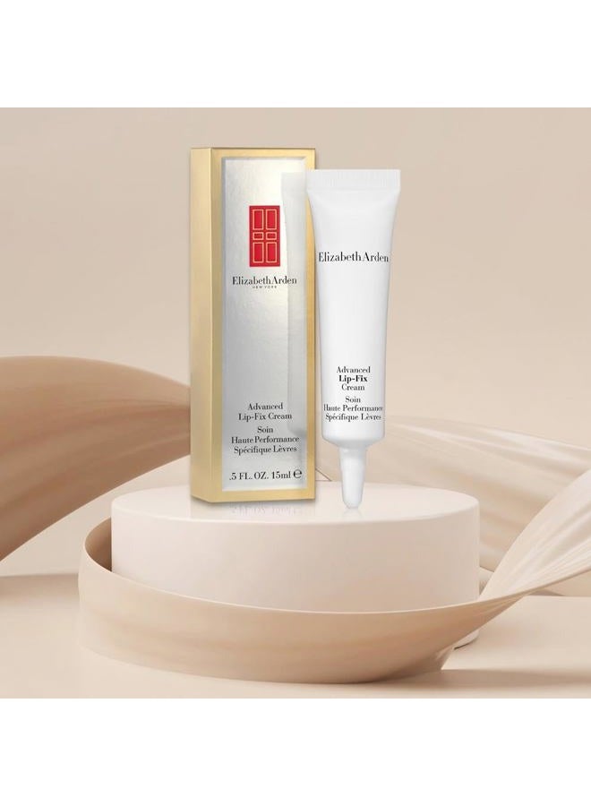 Elizabeth Arden كريم إصلاح الشفاه المتقدم، علاج مرطب، يقلل من تسرب أحمر الشفاه وتداخل الألوان، يساعد على تليين مظهر الخطوط الجافة الرأسية، خالي من العطور، 0.5 أونصة سائلة - Image 4
