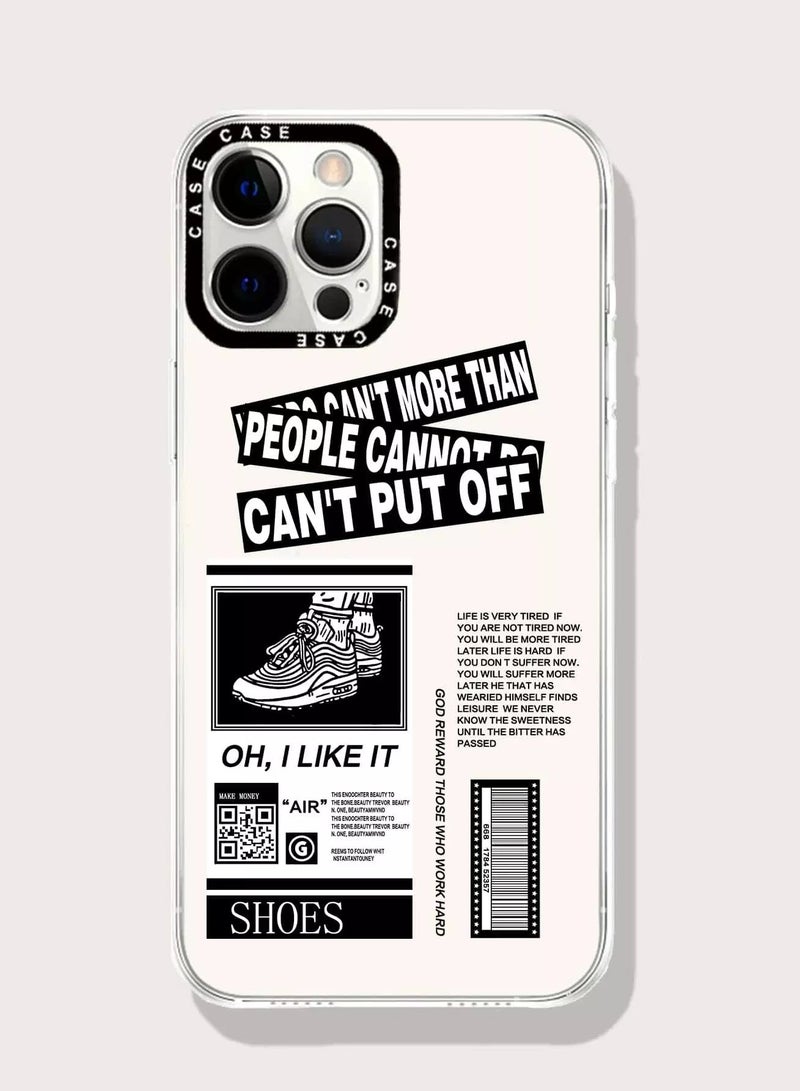 Shoes Pattern Clear Phone Case  - Image 1