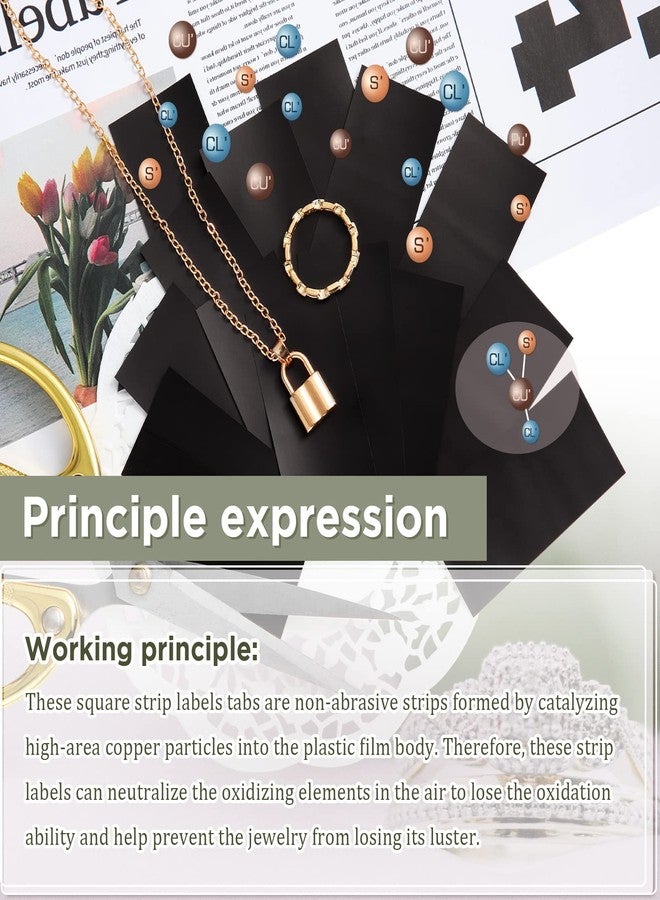 Sureio 30 Pieces Anti Tarnish Strips Anti Tarnish Jewelry Storage Silver Protector for Rings Necklaces Earrings Watches Flatware Holloware Musical Equipment(7 x 2 Inch) - Image 3