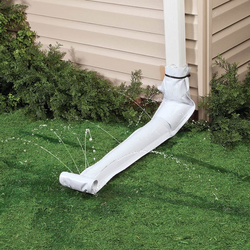 Fox Valley Traders Vinyl Downspout Gutter/Drain Extension  46  Long - Image 2