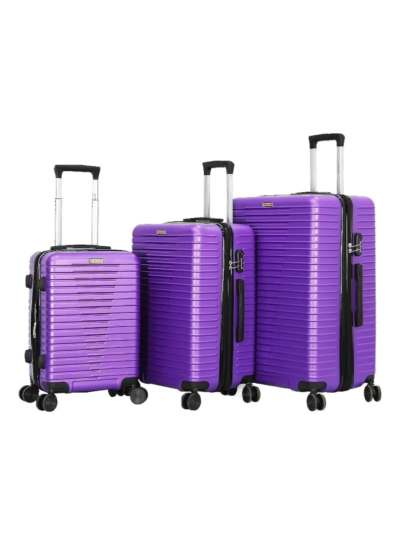 جيوردانو Giordano Trolley Bags 3 Pcs Set Hardside Spinners, Rose, L-28 / M-24 / S-20