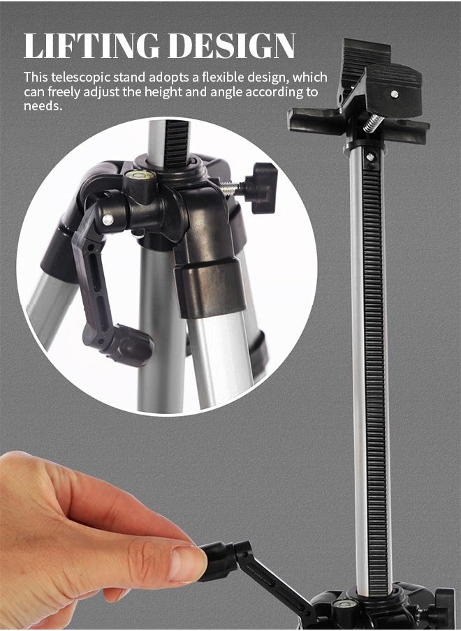 Generic - 61"  Foldable Metal Painting Tripod Adjustable Sketch Easel Stand Portable Artist Display Easel with Bag Painting Canvas Stand for 22"-61"  Poster Whiteboard Display Sign - Image 1