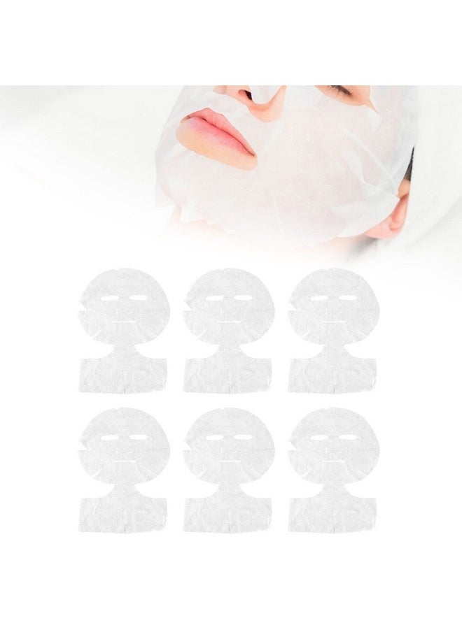 HURRISE - 50 Pieces Light Silk Facial Mask Paper Spa Skin Care Fiber Paper Disposable Neck Facial Mask Sheet For Salons Spas Home Facial Mask Paper For Women Girl - Image 1