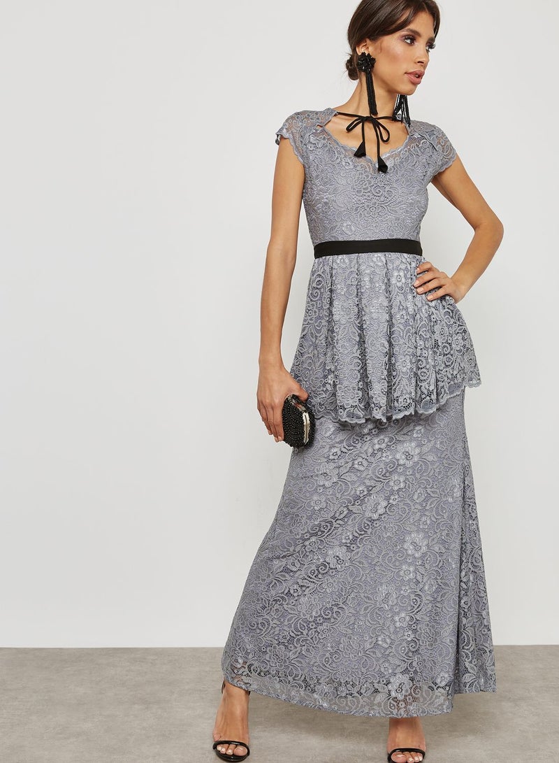 أنايا فستان دانتيل بيبلوم - Image 4