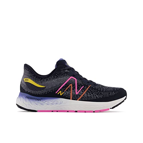 New Balance Kid's Fresh Foam X 880 V12 Running Shoe, Eclipse/Moon Shadow/Vibrant Pink, 11.5 Medium US - Image 2