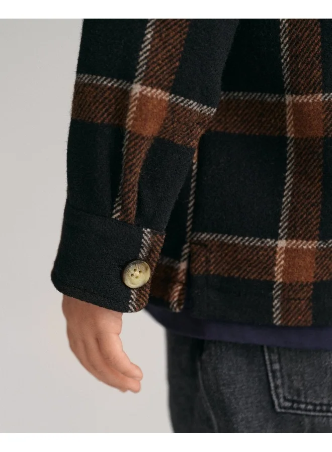 GANT Gant Kids Shield Checked Overshirt