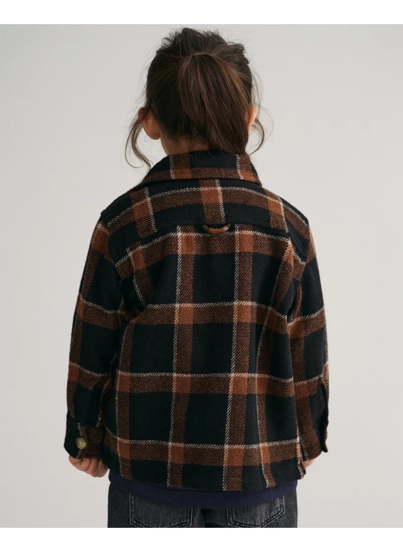 GANT Gant Kids Shield Checked Overshirt