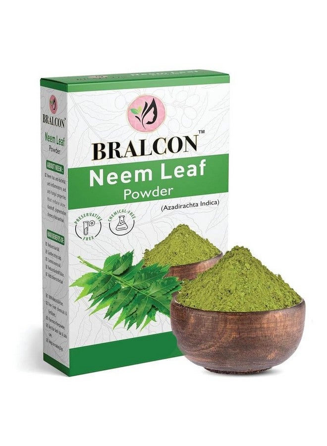 BRALCON Neem, Tulsi, Haldi Powder Combo For Face Pack, Skin Whitening, Hair Growth| Brightening & Glowing Skin | Pack of 3 | 300gm - Image 2