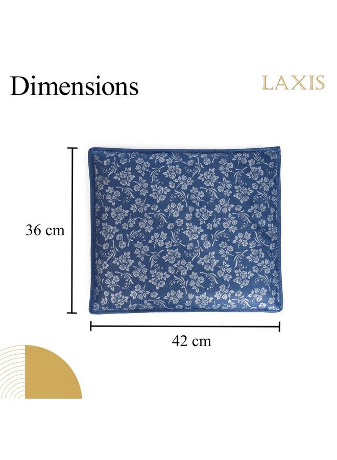 LAXIS HOMFIL Brand - LAXIS Non-Woven Printed Single Saree Cover, Saree Bag Pack of 10Pcs, Transparent Saree Covers With Zip, Saree Covers For Storage, Wardrobe Organiser, Size-36x42x2cm (Blue) - Image 5
