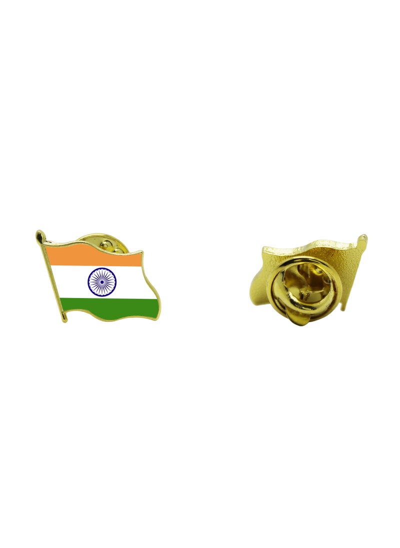 PRINTSHOP4ME - India National Flag Lapel Pins And Brooch Badge To Show Your Patriotism For India (Flag Badge) - Image 1