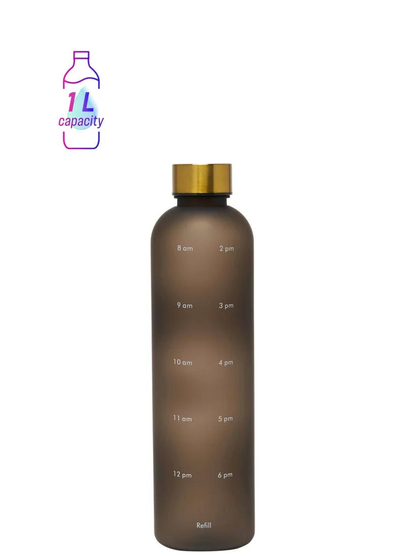 Prickly Pear Prickly Pear Black DAY 1L Water Tracking Bottle - Stylish Hydration Solution