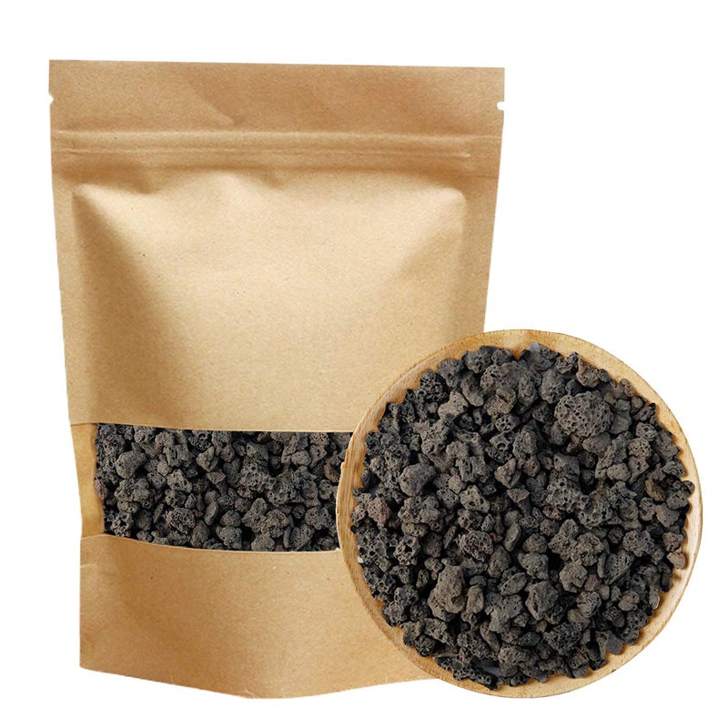 TOYPOPOR Black Horticultural Lava Rock Soil Additive for Cacti Succulents Plants No Dyes or Chemicals 100% Pure Volcanic Rock 2.2LB Top Dressing - Image 1