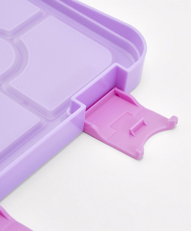 Bonfino Lunch Box, City Theme, Easy to Carry, Leak-Proof Lid, Microwave Safe, 3 Years+, 22 x 15.5 x 5cm - Purple - Image 5
