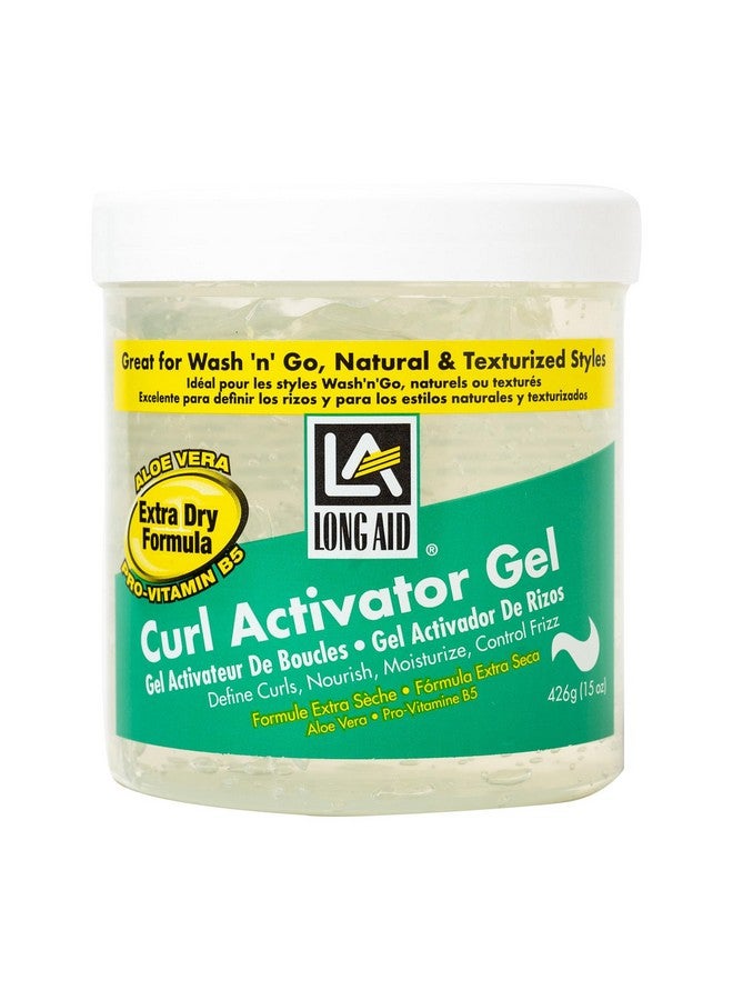 Ampro Long-Aid Activator Gel - Enriched with Aloe Vera, Protein, and Vitamin B Complex - Brings Essential Moisture to Strands - Defines Your Natural Curls - Extra Dry - 15 oz - Image 1