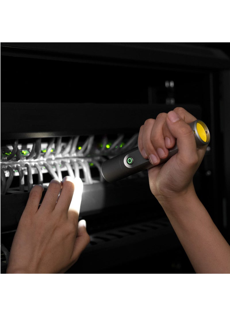 KASTWAVE مصباح يدوي لائق، LED قابل لإعادة الشحن، شحن USB-C، 3 أوضاع، يصل إلى 24 ساعة، 1500 مللي أمبير، 280 لومن، 656 قدم، مقاوم للماء IP55، مصباح يدوي مدمج يستخدم على نطاق واسع في التخييم، المشي في الطبيعة، الطوارئ، تسلق الجبال - Image 2