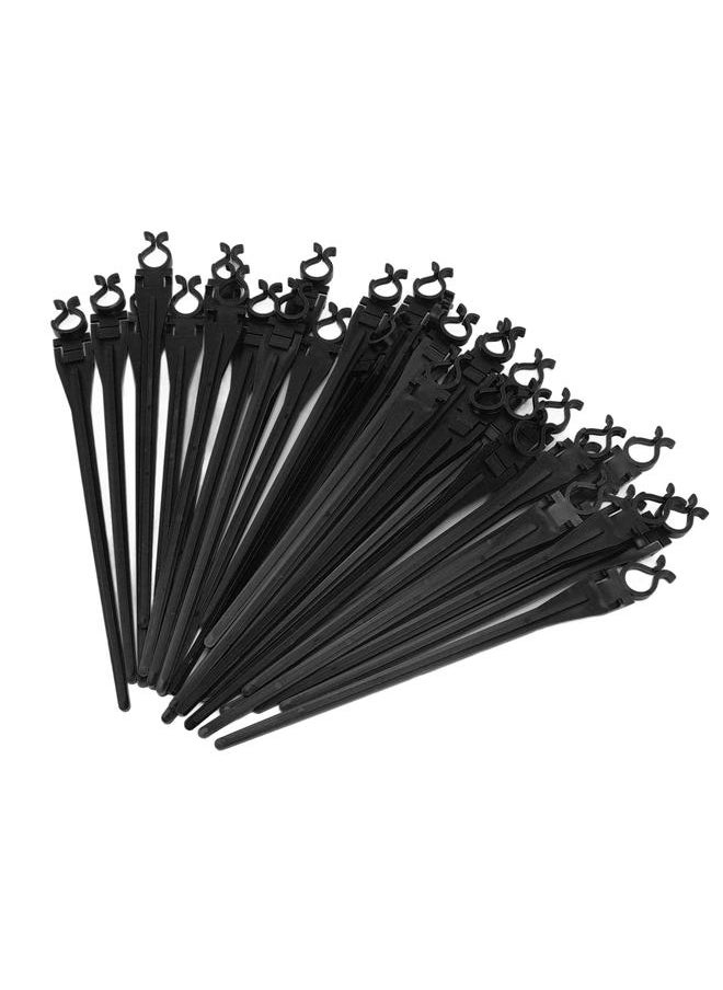 xozgdovg - 50pcs  Light Yard Stakes Universal 9inch Tall Ground Lights Stakes for C7 C9 Holiday Lights Lawn Patio Path Walkway Black - Image 1