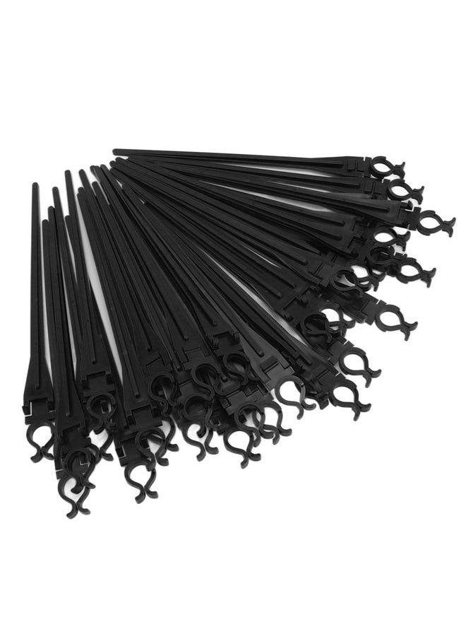 xozgdovg - 50pcs  Light Yard Stakes Universal 9inch Tall Ground Lights Stakes for C7 C9 Holiday Lights Lawn Patio Path Walkway Black - Image 1