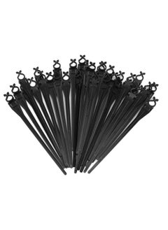 50pcs  Light Yard Stakes Universal 9inch Tall Ground Lights Stakes for C7 C9 Holiday Lights Lawn Patio Path Walkway Black