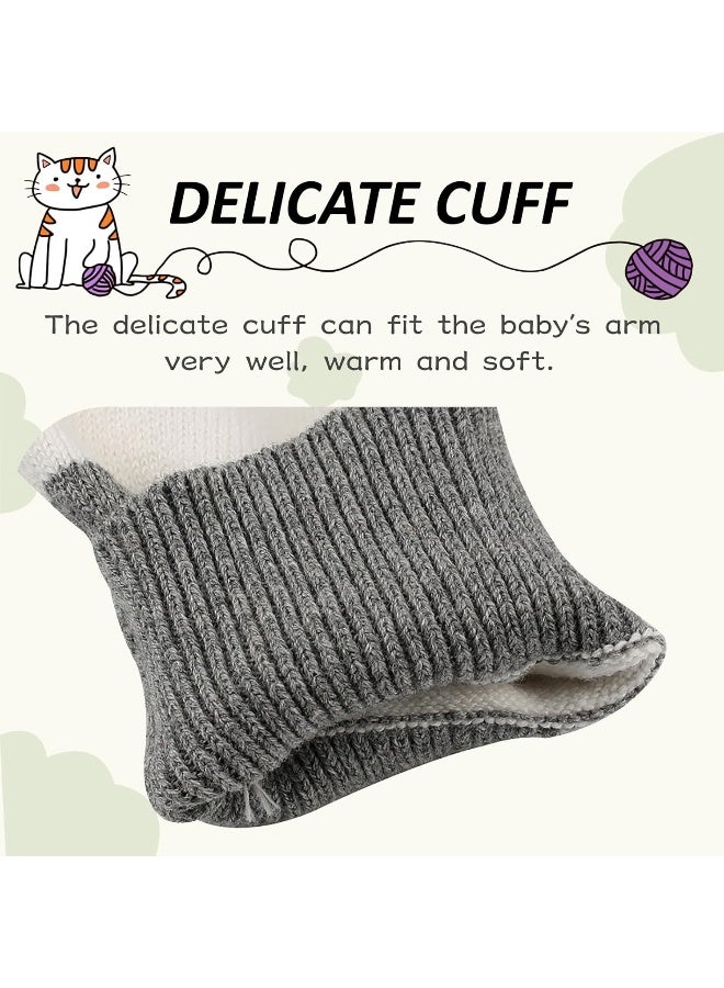 Peecabe Peecabe Kids Boys Cable Knit Sweater Long Sleeve Round Collar Striped Sweatshirt Baby Cotton Pullover Sweater Spring 1-5T - Image 3