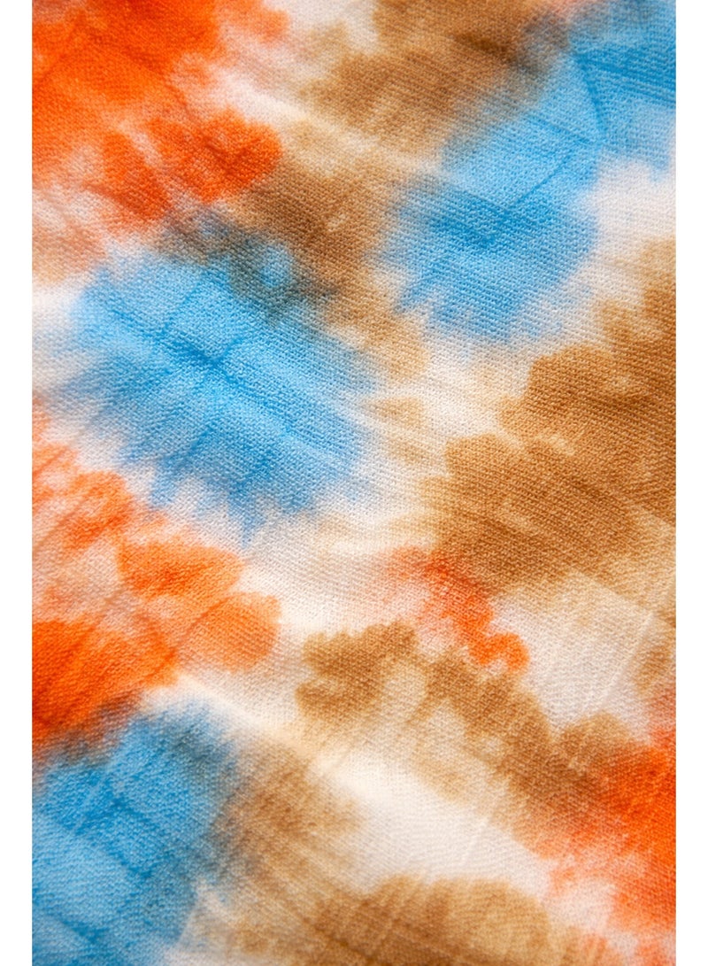 شي إن قميص أولادي صيفي للأطفال بنقشة Tie Dye مميزة، أكمام قصيرة وتصميم كاجوال مريح، خامة خفيفة وناعمة مناسبة للحر، قميص شيك ينفع للخروج والمصايف واللبس اليومي للأولاد - Image 3