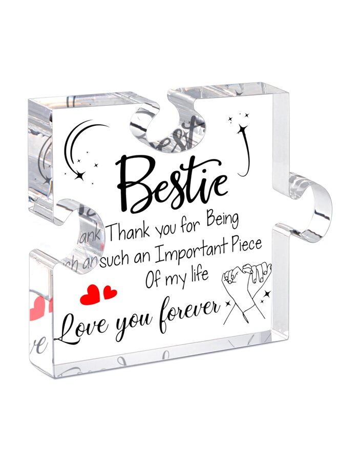 هدايا عيد ميلاد لأفضل صديقة، هدية مثالية للصديقات المقربات، هدية رائعة لصديقة العمر، هدية مميزة لزميلة العمل، أفكار هدايا رائعة للصديقات، ثقالة ورق أكريليك للصداقة، لوحة زينة - Image 1