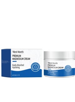 Magnesium Butter for Sleep - 90g Organic Magnesium Cream for Restless Legs, Soothing Muscles & Relaxation, Lavender Essential Oil, Moisturizing Relief for Stress & Better Sleep