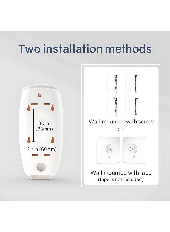 AKC 800ml Wall Mounted Manual Soap Dispenser – ABS Plastic Liquid Hand Soap Dispenser for Bathroom or Kitchen, Lockable, No-Drip, Refillable for Home or Commercial Use - Image 4