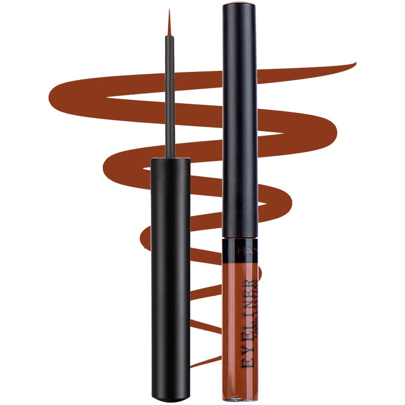 DekRion Liquid Eyeliner, Matte Colored Eyeliners, Brown Eyeliner, White Black Red Green Purple Waterproof High-pigmented Colorful Eyeliners Eye Makeup,1PC Brown - Image 1