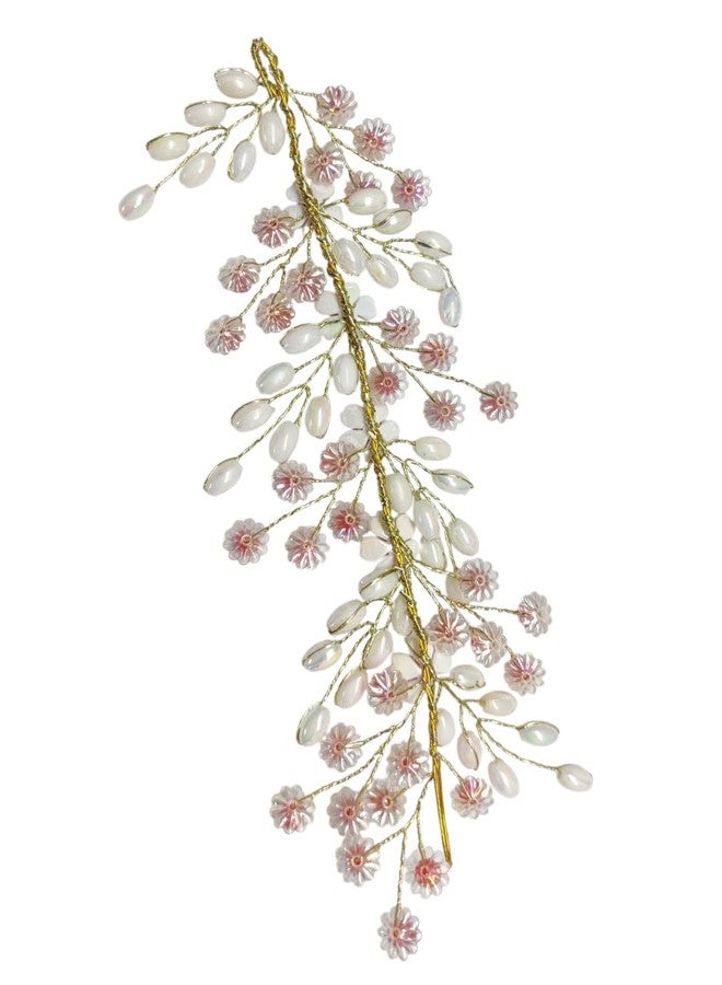 fabula Jewellery Red Crystal Floral Bridal Hair Vine Tiaras - Wedding Hair Accessories - For Women & Girls Stylish Latest (ROH167_Z1)- For Women & Girls Stylish Latest - Image 4