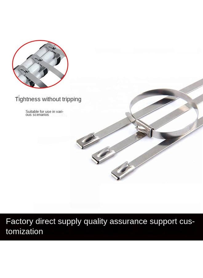 Bluejw 304 Stainless Steel Tie Metal Cable Tie With Wire And Cable Marine Self-locking Tie 4.6/7.9/10/12/16  - Image 3