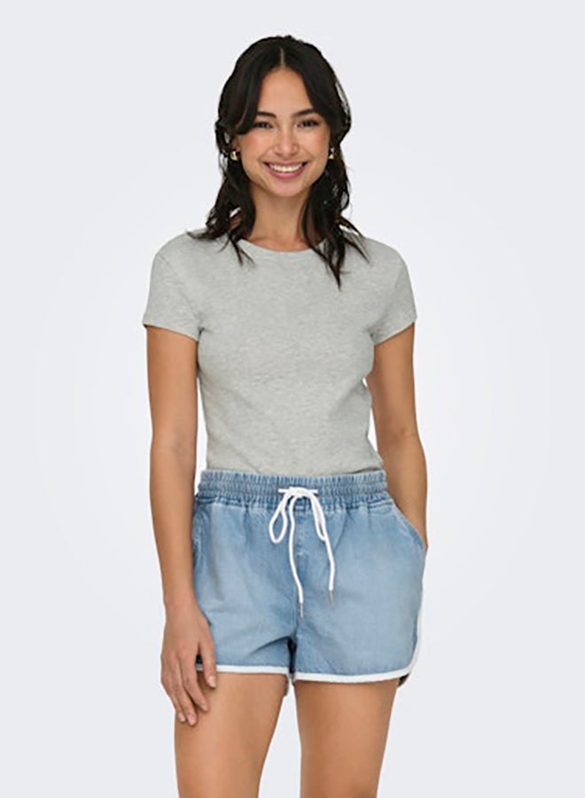 ONLY Women Short Sleeve O-Neck Short Top - Image 3