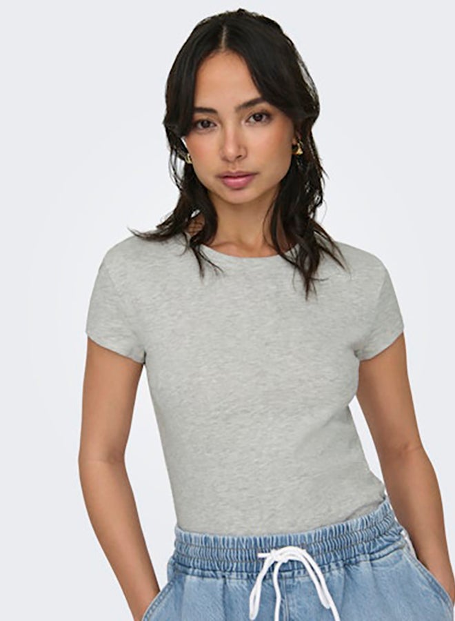 ONLY Women Short Sleeve O-Neck Short Top - Image 2
