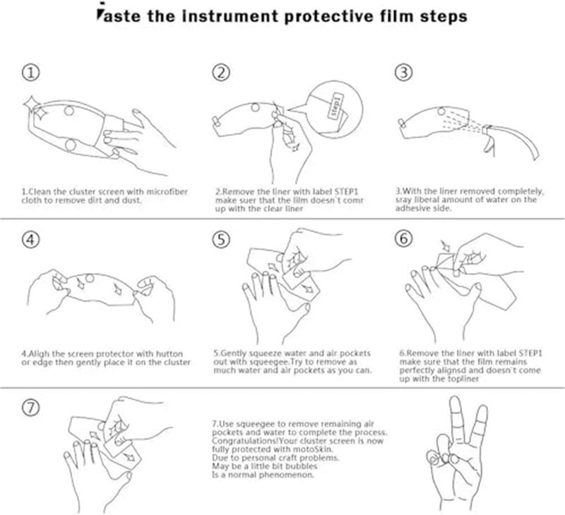 QASULER Motorcycle Screen Protector - Image 2