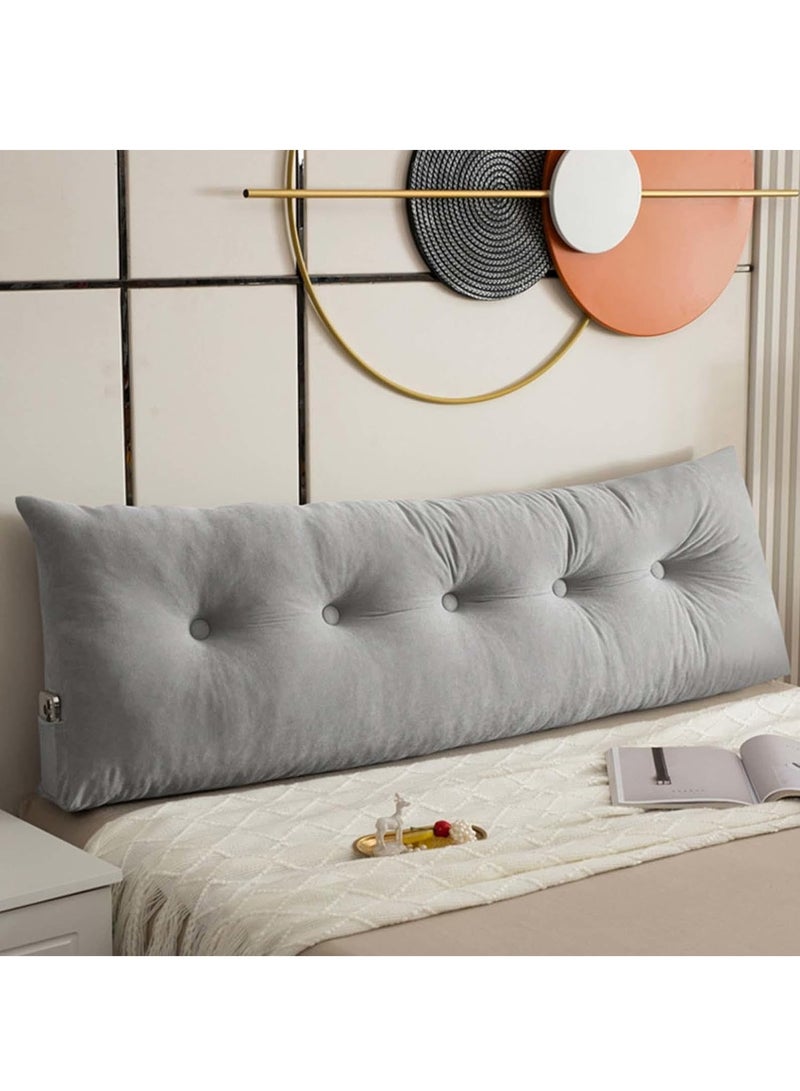 Reading Cushion for Bed and Sofa Wedge Cushion Sofa Lumbar Cushion Bed Cushion Back Cushion Seat Cushion Bed Chair Cushion Headboard Bed Seat Cushion Removable Cover 150 50 20  - Image 2