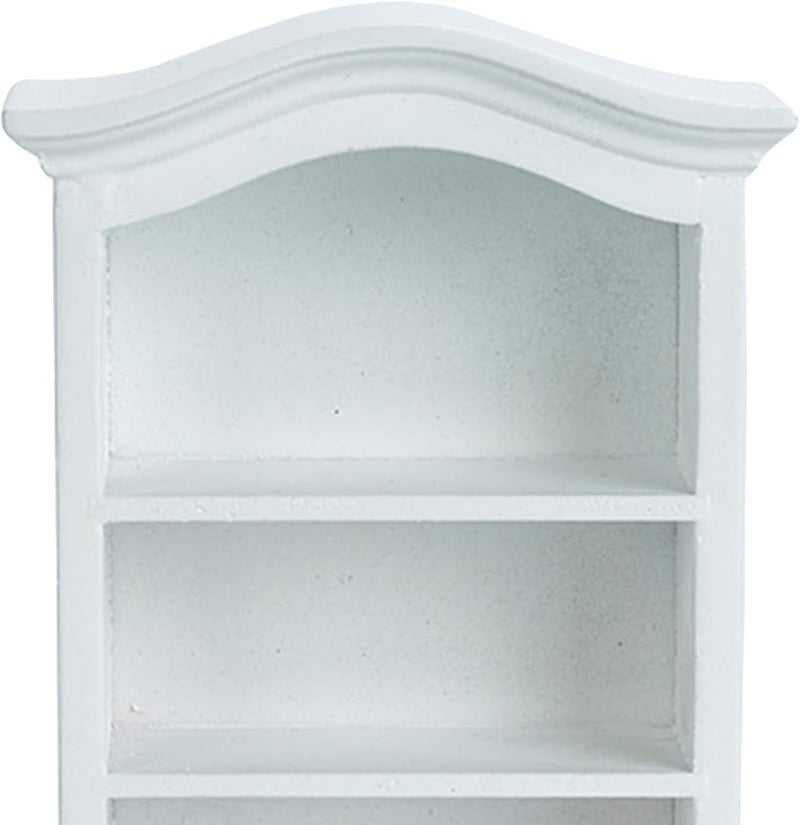 كلاراكو خزانة كتب خشبية من خشب البتولا بأربعة طبقات، مصنوعة يدويًا، لبيت الدمى، مناسبة لغرفة بيت الدمى، ديكور منزلي الصنع. - Image 2