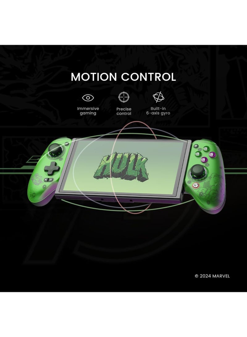 GameSir Galileo G8 Plus HULK Edition Bluetooth Mobile Game Controller for Switch & iOS & Android & Tablets, Wireless Gamepad with Hall Effect Joysticks/Hall Trigger, Play Minecraft, Genshin Impact, Call of Duty Mobile - Image 5