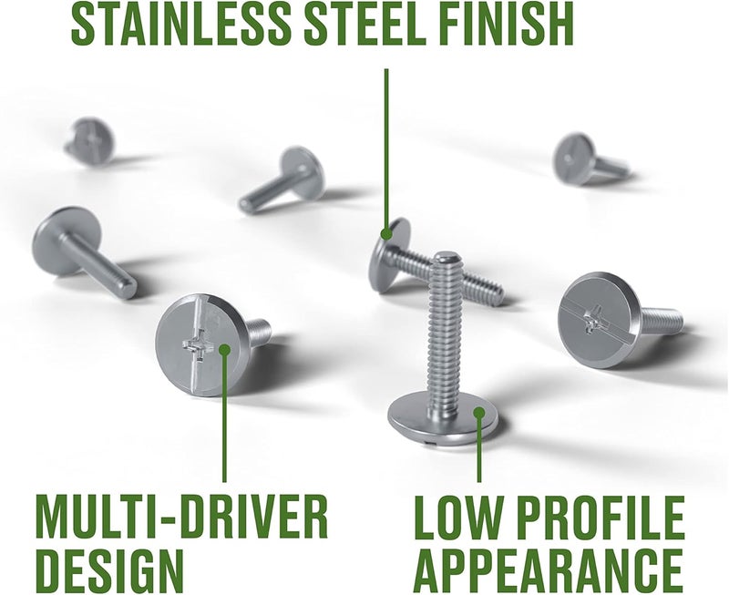 Hillman Combo Sidewalk Bolt, Hurricane Hardware, 100 Pieces, Rust-Resistant, Durable, Truss Head, (1/4" x 2") Stainless Steel (831494) - Image 4
