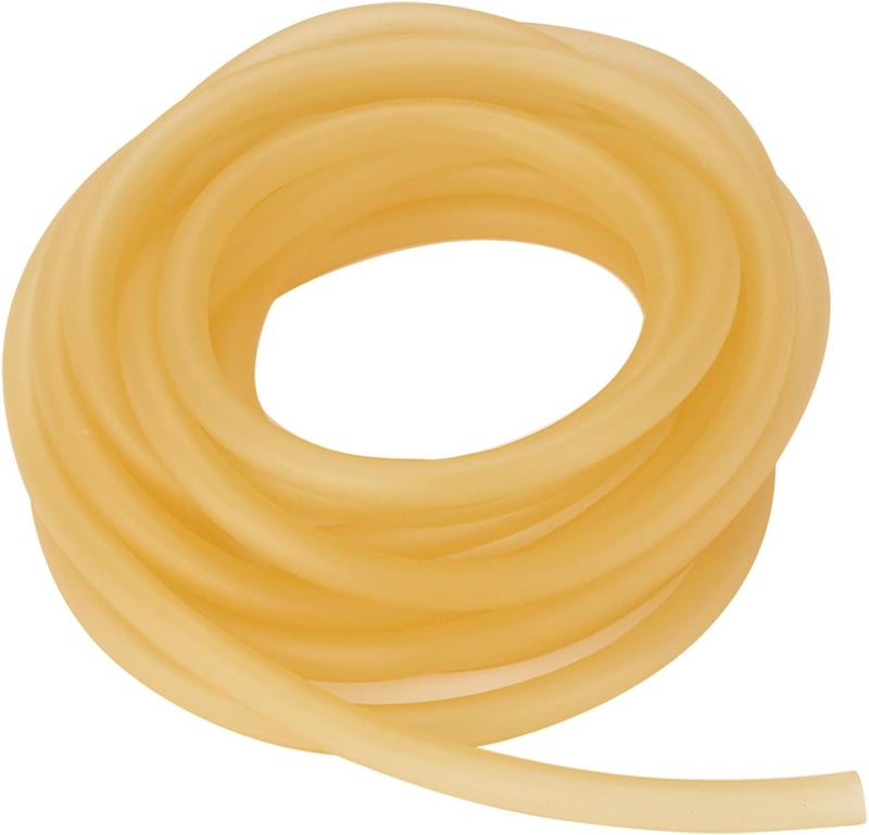 stonylab Rubber Tubing, Pure Latex Amber Tubing Natural Rubber Tube 3/8 inch (9 mm) OD 1/4 inch (6 mm) ID Highly Elastic and Strong, 12 Feet - Image 1