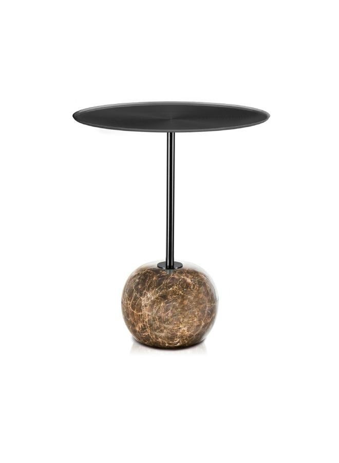 لوفت بونا، طاولة جانبية، D45XH61CMS، سطبونا، طاولة جانبية لغرفة المعيشة، D45XH61CMS، سطح أسود من التيتانيوم مع قاعدة إمبراطوري داكن -LC-083-6E/BLKح من التيتانيوم الأسود مع قاعدة إمبراطوري داكن -LC-083-6E/BLK - Image 1