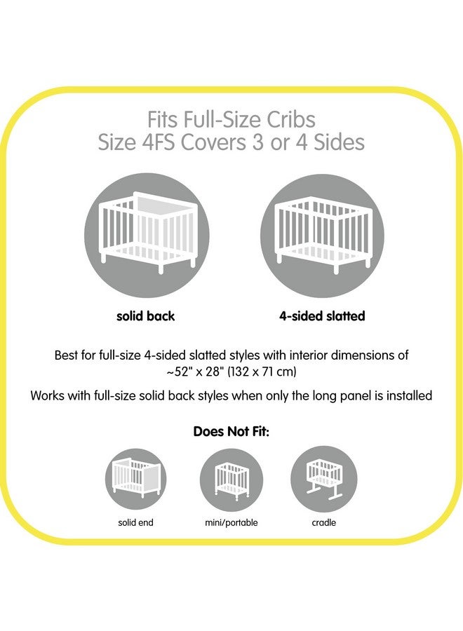 BreathableBaby Breathable Mesh Liner for Full-Size Cribs, Deluxe 4mm Mesh, Sand Beach (Size 4FS Covers 3 or 4 Sides) - Image 4