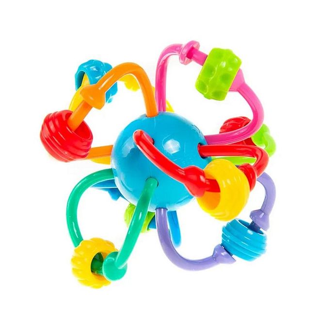 Playgo Wire Maze Ball for Babies 6M+, Fine Motor Skills Development, Vibrant Rattle, 12.75x8.99x10.26cm Lightweight - Image 1